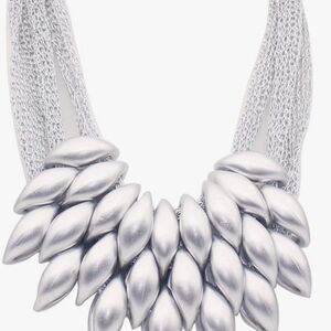 Elegant Silver Statement Necklace